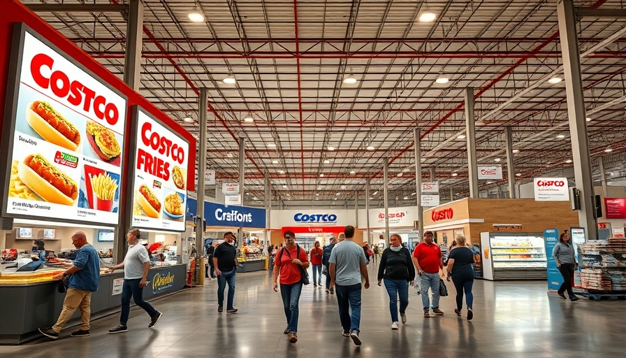 Costco food court menu and interior