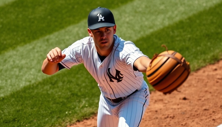 Dynamic baseball player focused and poised to catch on field, highlighting cold streaks in sports.