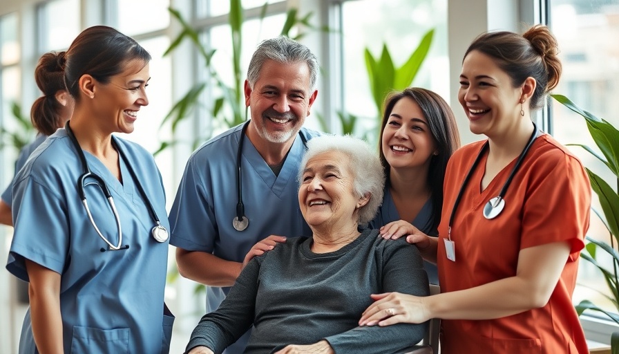 Healthcare team supporting cancer patient for stress relief strategies.