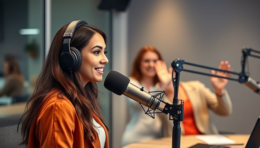 Two women in a radio studio setting, one speaking into a microphone while wearing headphones and the other waving, highlighting the 'Honey Boo Boo Ghosted Reality Show' theme.