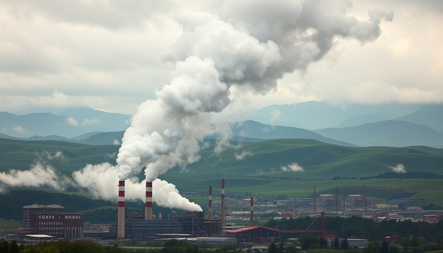 Hazardous air pollution in the U.S. industrial smokestacks.
