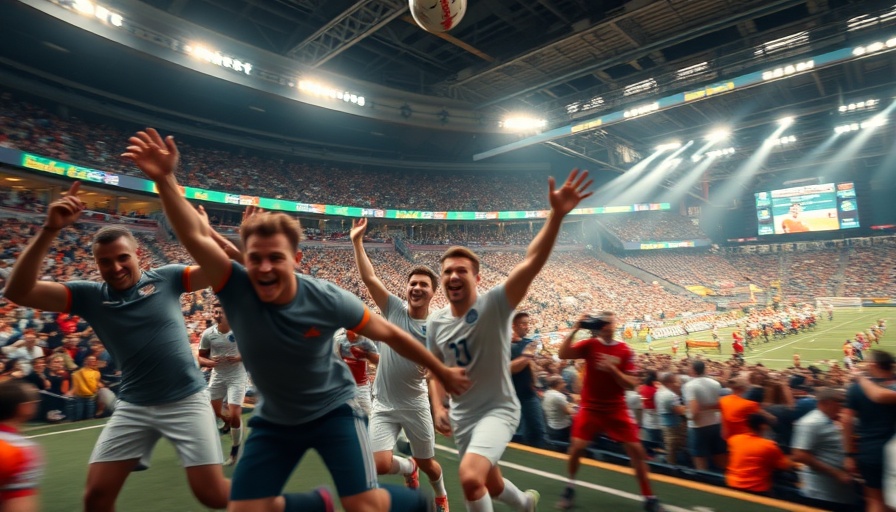 Dynamic sports scene capturing a thrilling victory in music city five-OT thriller.