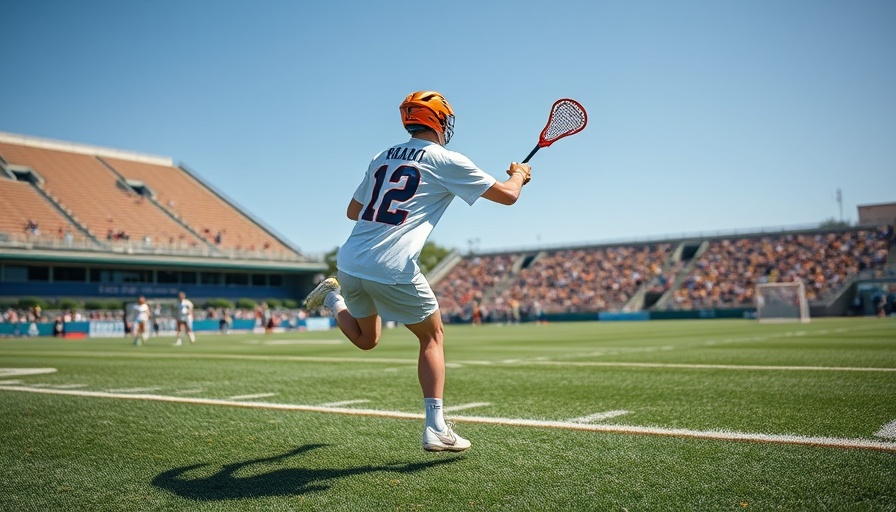 Incredible sports moments: Lacrosse player makes a skillful shot.