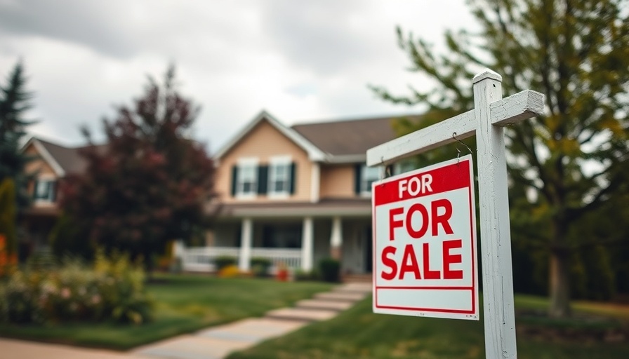 Suburban house with 'For Sale' sign, illustrating rising mortgage rates impact on homebuyers.