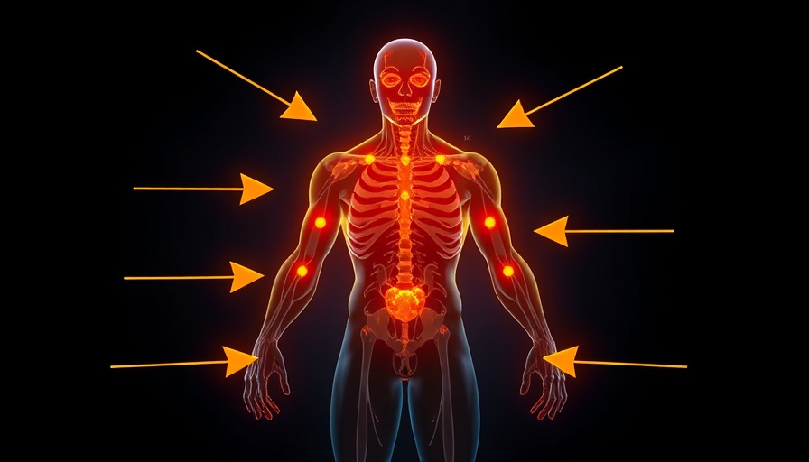 Health benefits of pumpkin seeds illustrated with glowing human silhouette.