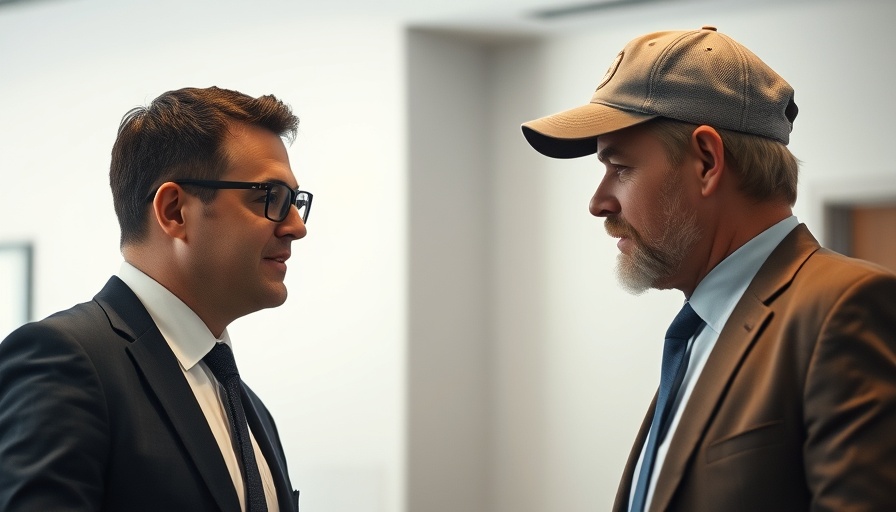 Two men discussing, related to Elon Musk and USAID cuts