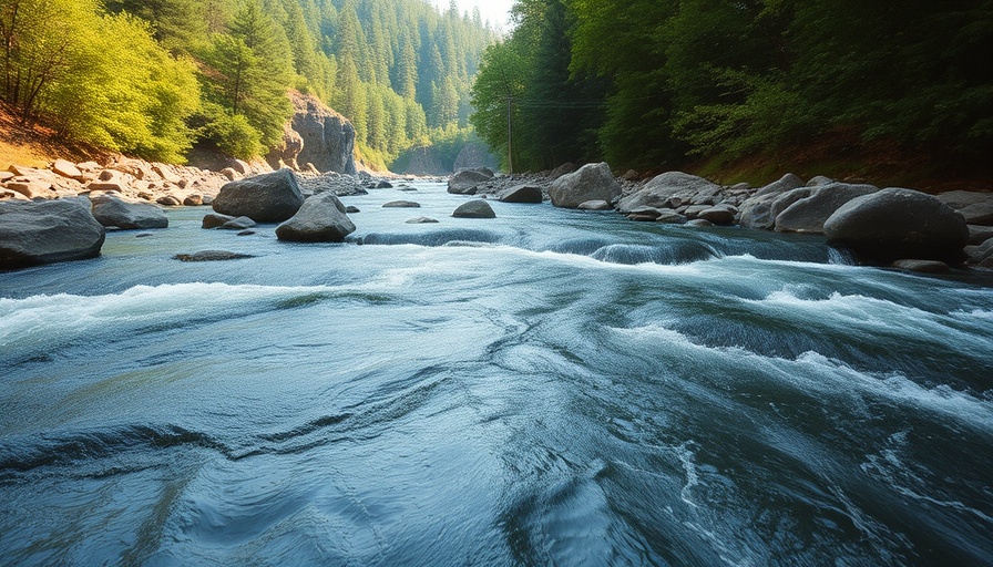 Georgia river scene highlighting boating safety.