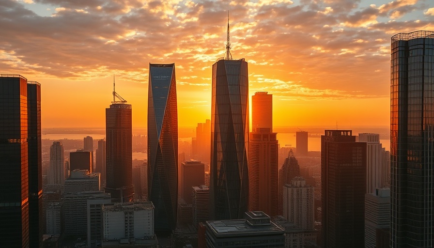 Kairoi Residential 66-story tower in Austin skyline at sunset.