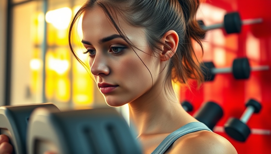 Young woman using the best adjustable dumbbells in a modern gym setting.