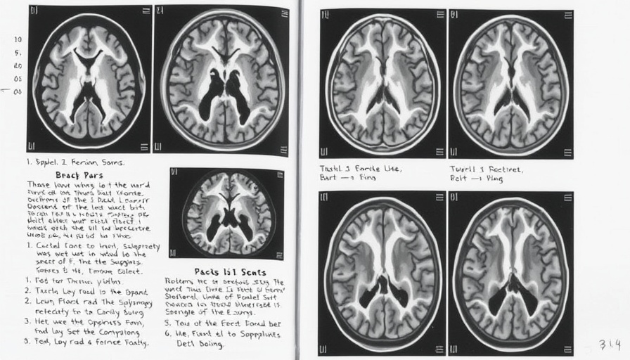 MRI scans showing brain changes, related to oral drug for childhood brain disease.