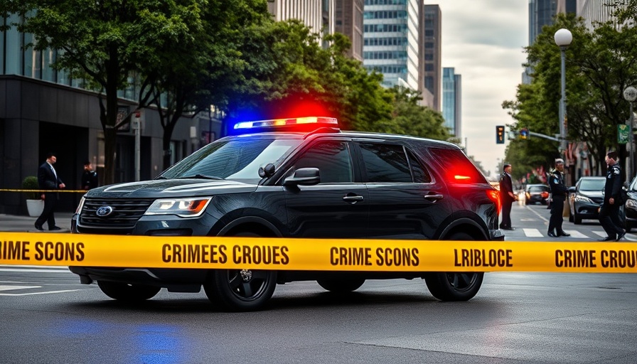 Police SUV at Boulder hate crime scene