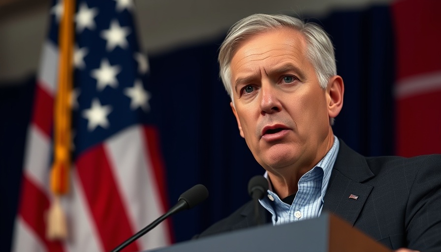 Middle-aged man addressing an audience with flag backdrop; WNBA fans apology racism allegations