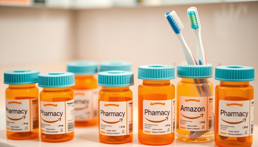 Amazon Pharmacy bottles on bathroom counter, PillPack Medicare expansion.