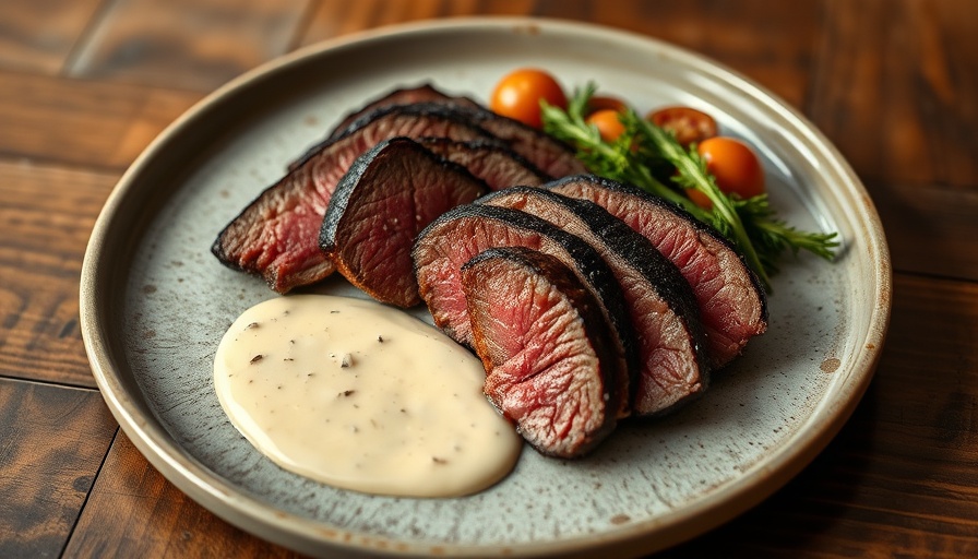 Gourmet steak dish at one of the best San Antonio restaurants for Father's Day steak feast.