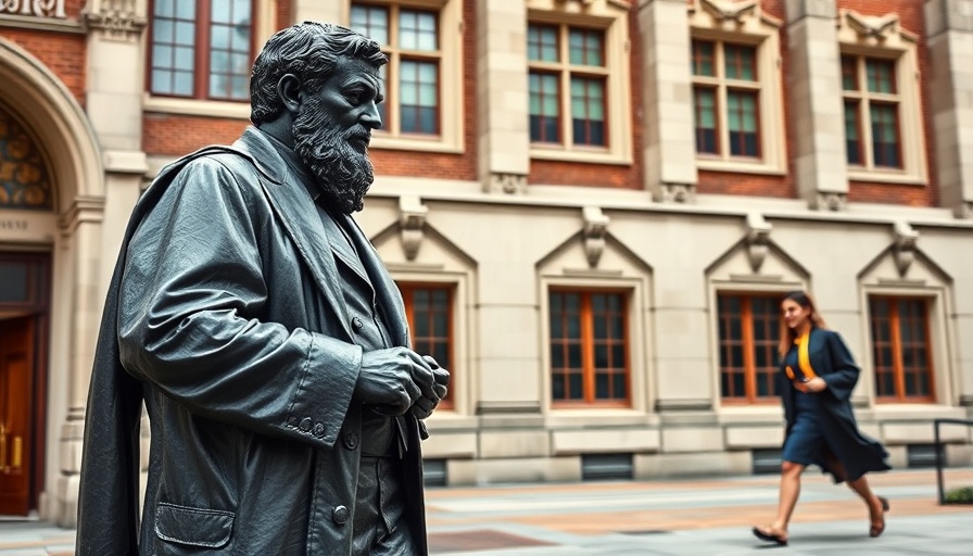 Graduate passing John Harvard statue, foreign student visas Harvard.