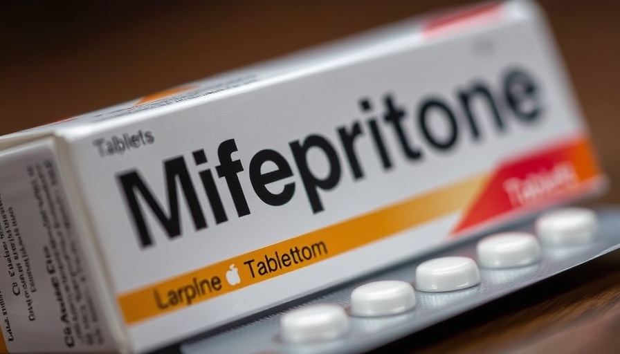 Close-up of mifepristone tablet box for FDA review mifepristone safety