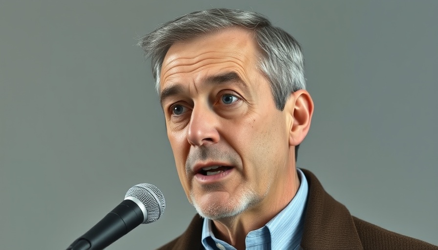 Middle-aged man speaking into a microphone about black cumin seed oil anti-inflammatory properties.