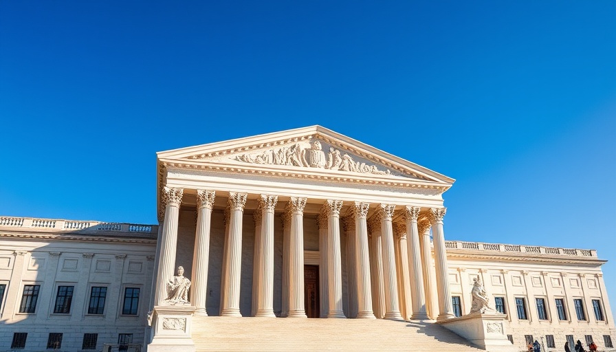 Supreme Court building representing Education Department mass layoffs decision.