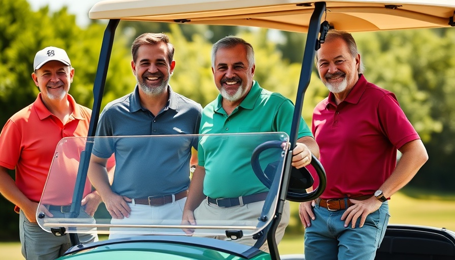 Texas Children’s Legacy Golf Classic participants with golf cart
