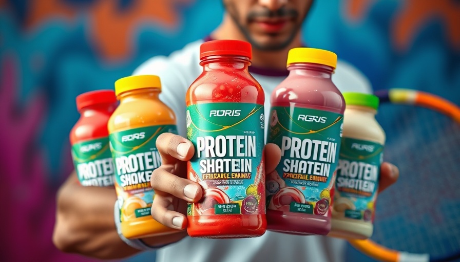 Best protein shakes 2025 against a colorful background.