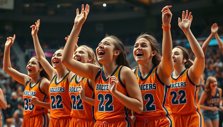 Golden State Valkyries celebrating an overtime win on the court.