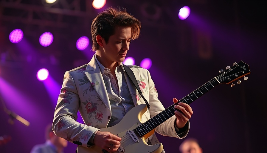 San Antonio concerts scene with musician in floral suit on stage