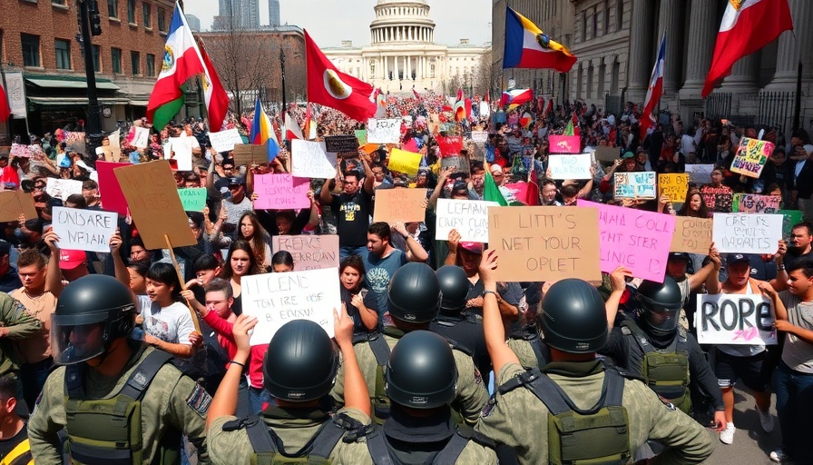 Marines deployed during ICE protests in Los Angeles.
