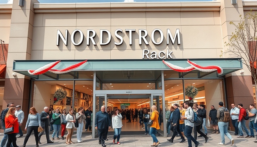 Nordstrom Rack opening in Flower Mound with excited shoppers.