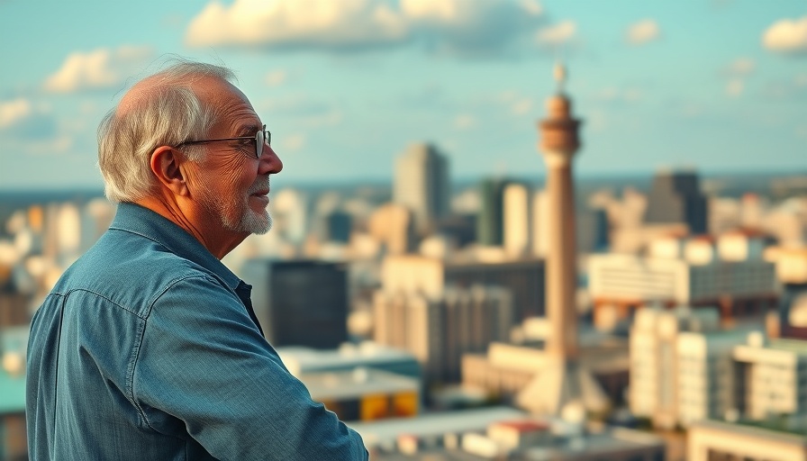 San Antonio business news: Man enjoying city view.