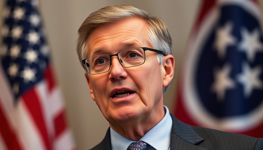 Tennessee official speaking on gender-affirming care ban.