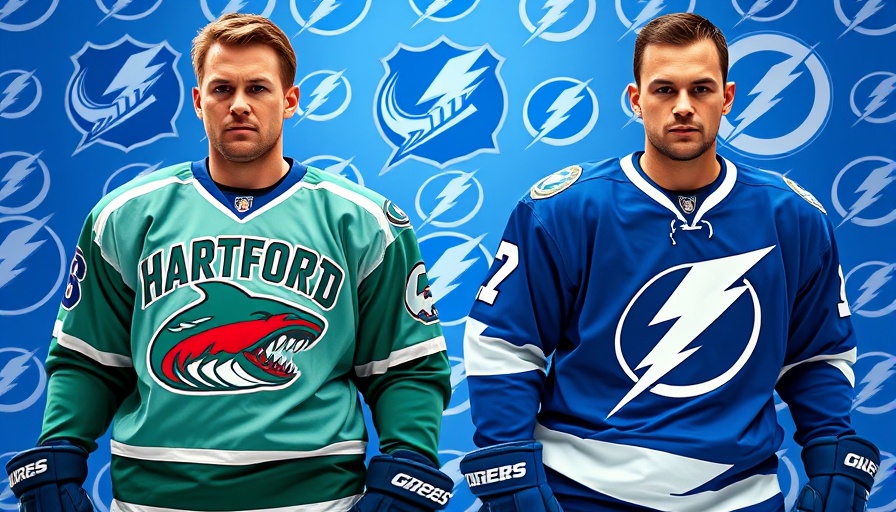 Retro NHL jerseys from the 90s: Whalers & Lightning design.