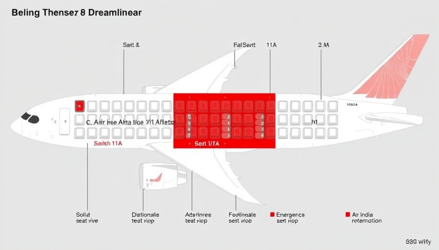 Air India plane seating chart showing crash survivor's seat.