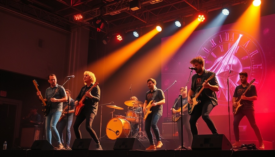 Kashus Culpepper country band in live performance on stage.