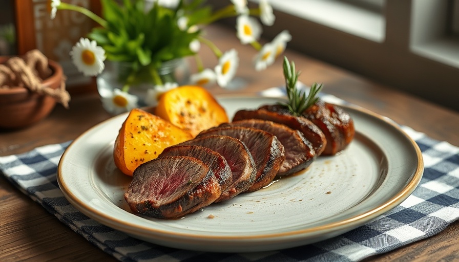 Gourmet beef and potatoes, Health and Wellness focus