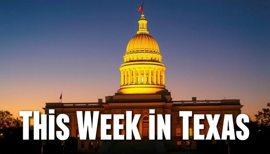 Texas State Capitol with 'This Week in Texas', Rick Perry Senate Campaign Texas theme.