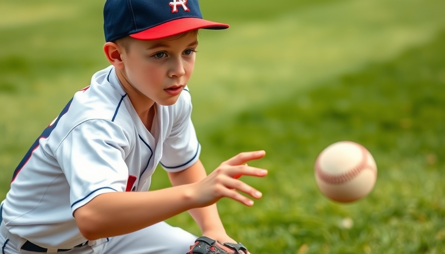 Baseball player making a fielding error on green field.