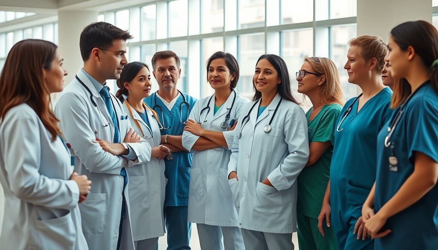 Healthcare professionals collaborating in a hospital setting, AI transforming healthcare today.