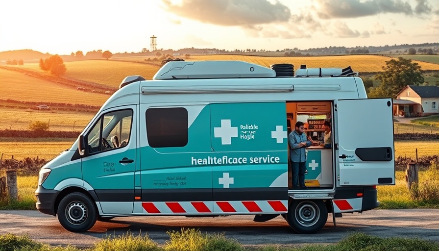 Mobile health services van in Argyle providing care.