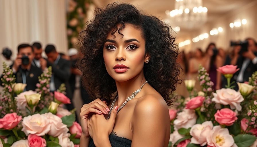 Elegant female at glamorous event during San Antonio concerts.