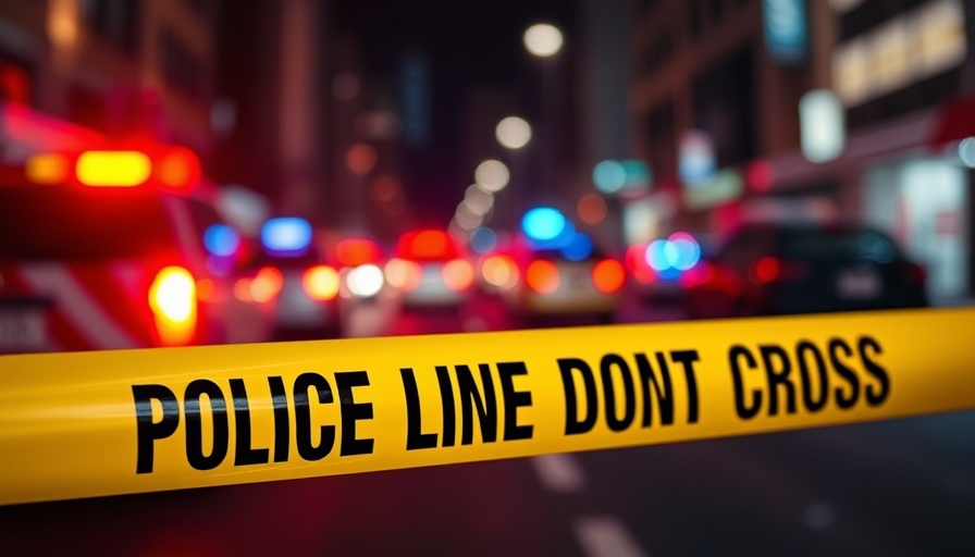 San Antonio crime reports scene with police line tape.