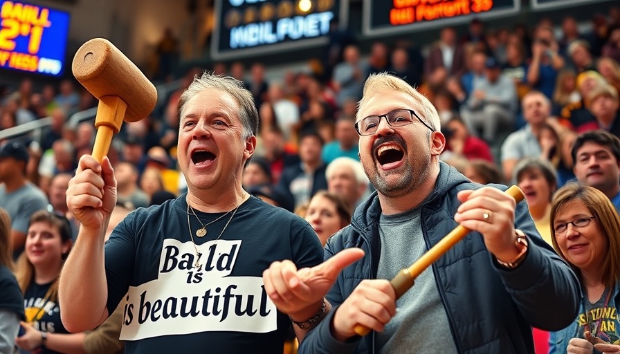 Excited sports fans at basketball game, showing player preferences in sports culture.