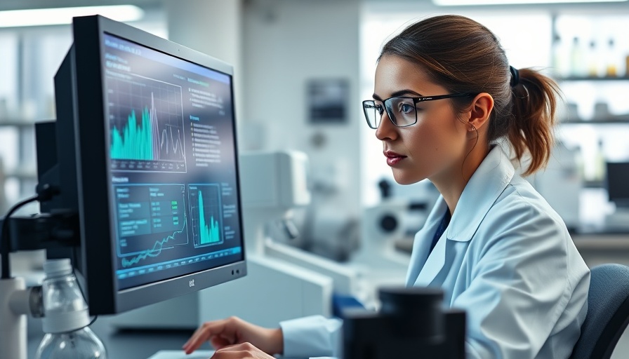 Young female scientist in lab focused on health and wellness research