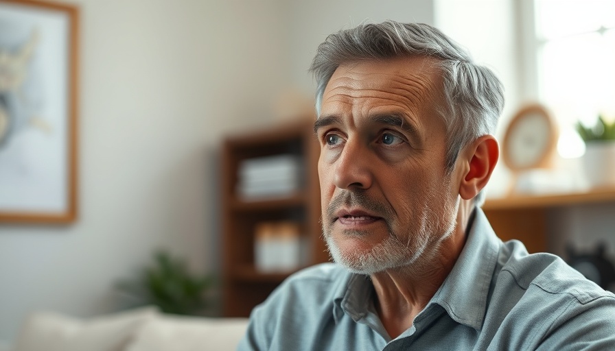 Man discussing major symptoms of a zinc deficiency.