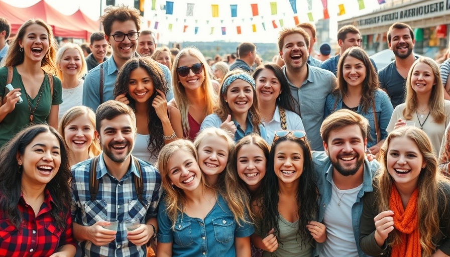 Joyful people enjoying free events in San Antonio, collage format.