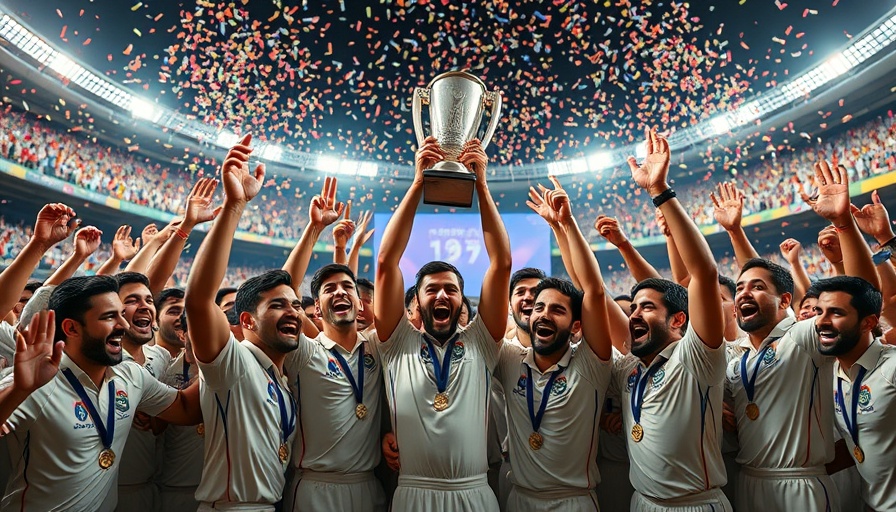 MLC 2025 Texas Super Kings victory celebration with trophy.