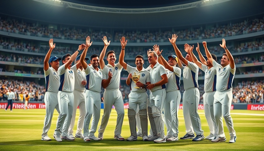 Texas Super Kings MLC Victory celebration by players on the field.