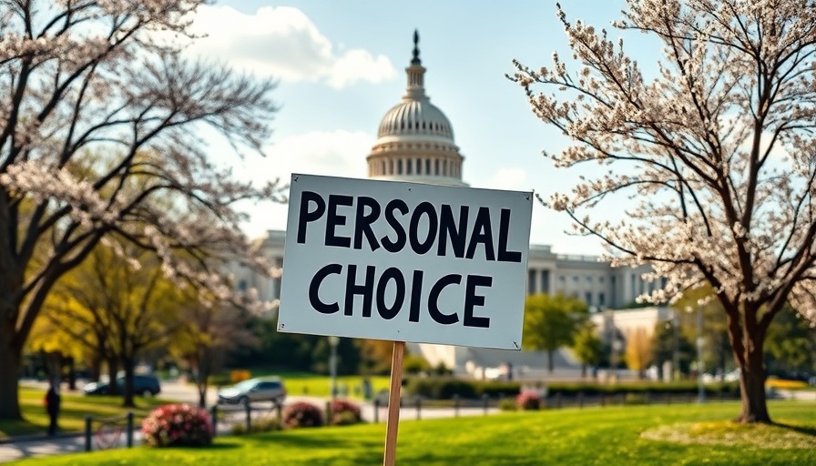 Abortion bans impact on relationship violence: Protest sign near capitol highlighting choice.