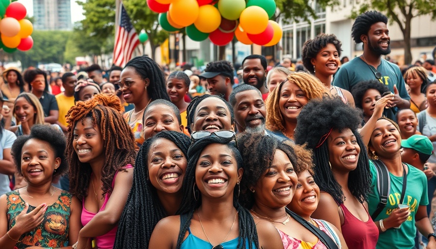 Collage of Juneteenth celebrations in Houston for 2025 events.