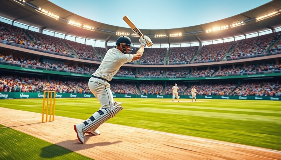 Major League Cricket action shot with cricketer in motion.