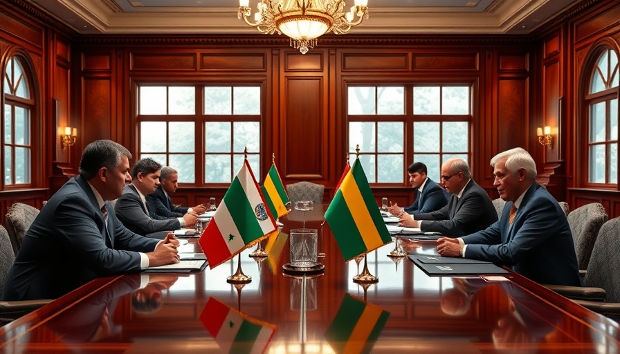 Diplomatic table with US, DRC, Rwanda flags in a peace talk setting.